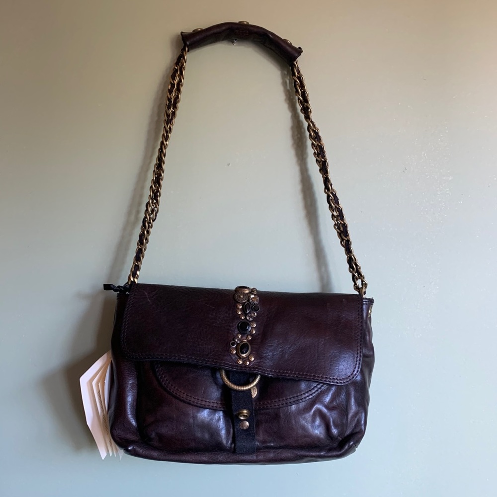 CAMPOMAGGI - convertible leather shoulder purse